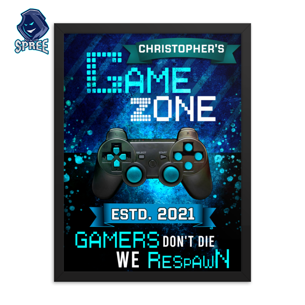 Customized Framed Gaming Poster 2